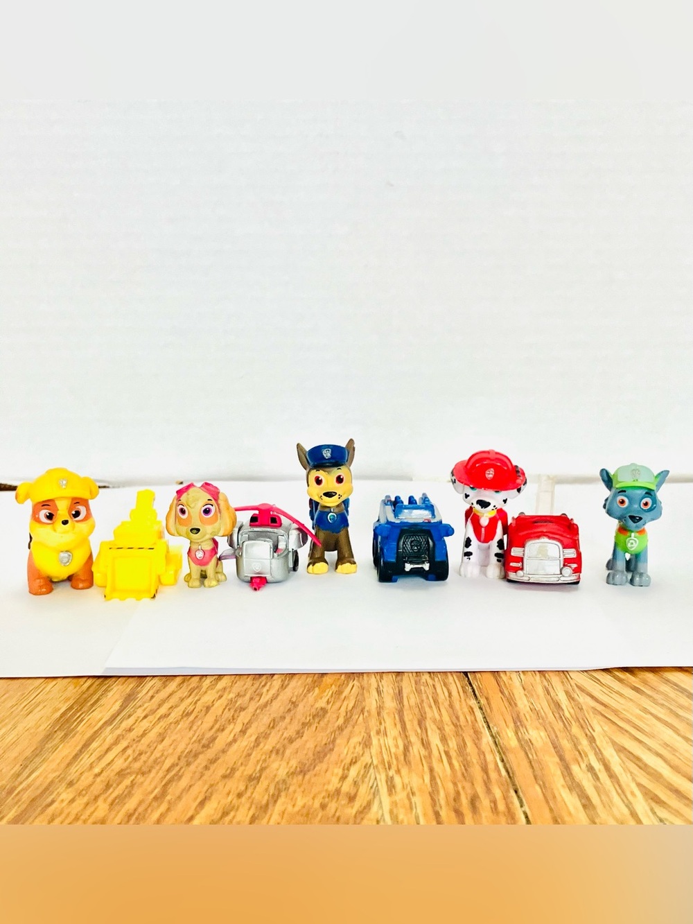 Paw Patrol Mini Cake Toppers Figures Lot Minor Wear Chase Skye Marshall & More